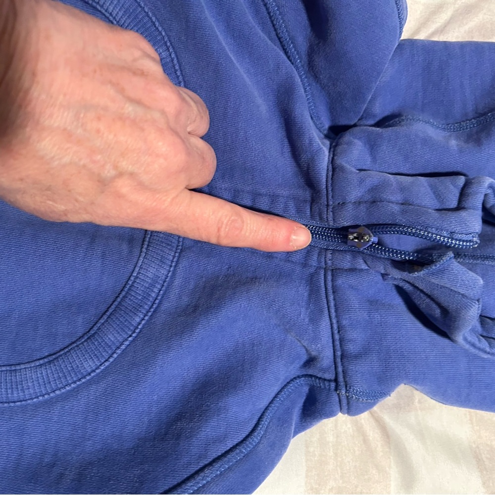 lululemon athletica Blue Full-Zip Hoodie (call out) - Picture 3 of 4
